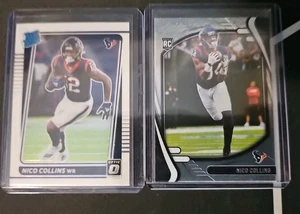 Nico Collins Rookie 2 Card Lot - Picture 1 of 2