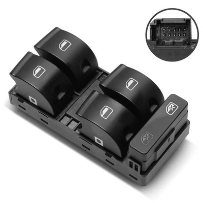 Interruptor de ventana eléctrica del conductor delantero para Audi A4 Quattro S4 2005-2008 RS4 2007 2008 Foto 1 de 4