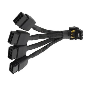 FüR GPU RTX4090 RTX4080 4X8 Pin PCI-E auf 16 Pin Grafikkarte Stromkabel 12V7813 - Bild 1 von 5