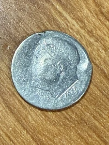 Major Strike Through Roosevelt Dime - Picture 1 of 7