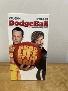 Dodgeball VHS Tape Vince Vaughn Ben Stiller 2004 Late Release RARE Comedy - Picture 1 of 10