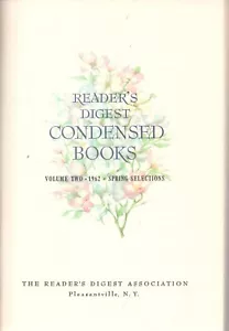 Reader's Digest Condensed Books Vol 2 1962 Captain Newman MD Devil Water - Picture 1 of 4