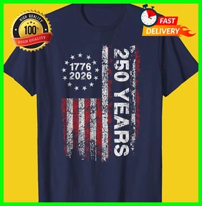 America 250th Birthday US Flag 250 Years We The People T-Shirt - Picture 1 of 6