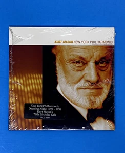 Kurt Masur, New York Philharmonic RARE PROMOTIONAL CD 8 Songs 70th Bday Gala NEW - Picture 1 of 2