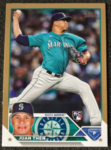 2023 Topps Update US112 Juan Then RC Rookie GOLD 1161/2023 SP. Seattle Mariners