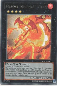 YU GI OH INFERNAL FLAME VIXEN • CBLZ • RARE - Picture 1 of 1