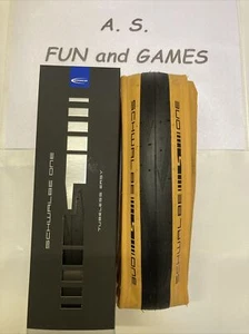 2 X Schwalbe One Race Guard 700 x 25c tan wall folding Tubeless Race tyres - Picture 1 of 6
