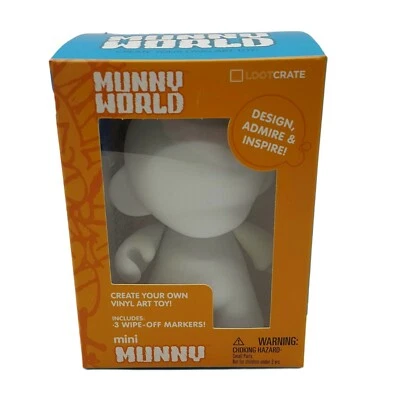 LootCrate Munny World crea tu propio juguete de arte en vinilo hágalo usted mismo artesanía 3 marcadores de limpieza Foto 1 de 4