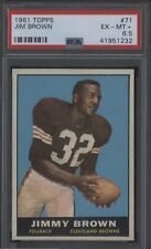 1961 Topps #71 Jim Jimmy Brown Cleveland Browns HOF PSA 6.5 (Small Case Chip)