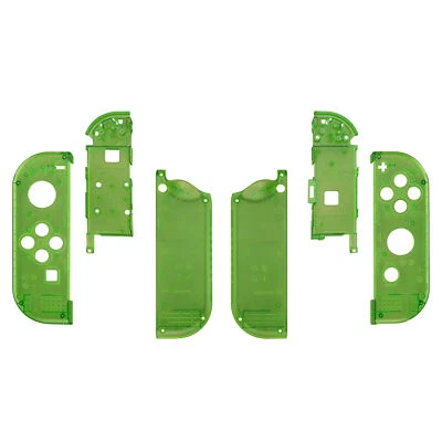 Clear Green Matte Finish Front + Back Shells for Nintendo Switch Joycon & OLED - Image 1 of 4