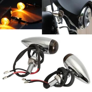 Motorcycle Turn Signal Lights For Yamaha V-Star XVS 650 1100 Custom Silverado - Picture 1 of 10