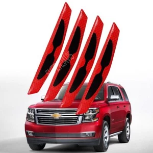 Pegatina decorativa de advertencia de tira anticolisión de fibra de carbono para Chevy Tahoe - Imagen 1 de 16
