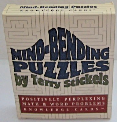 Mind Bending Puzzles by Terry Stickels Math Word Problem Knowledge Cards - Image 1 of 4