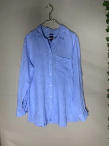 Gap linen/cotton men's long sleeve shirt XL - Sky Blue - Picture 1 of 5