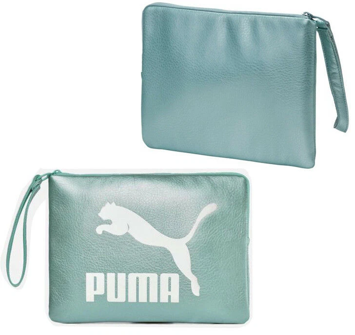 Bolso clutch Puma Prime metálico Aqua para mujer Foto 1 de 1