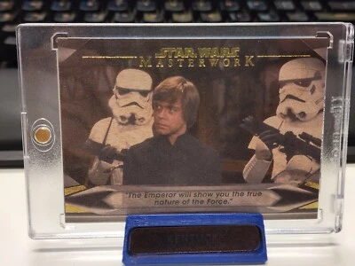 2021 Topps Star Wars Masterwork True nature of the force Wood 08/10 Insert  - Image 1 of 2