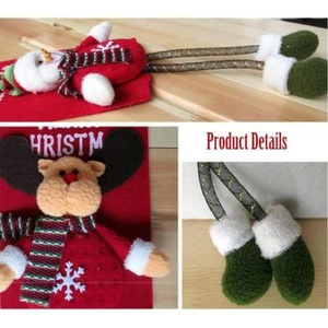 Cute Shop Window Merry Christmas Xmas Lovely Cartoon Old Man Deer Decoration CH - Picture 1 of 14