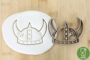 Wikingerhelm Keksstempel/Ausstechform keksausstecher PLA ca.8cm - Picture 1 of 1