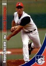 2006 Lincoln Saltdogs Grandstand #11 Roger Lincoln Northford Connecticut CT Card