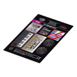 DJ Equipment ❤️ STICKER fit for building blocks tiles /6100 - Picture 1 of 1