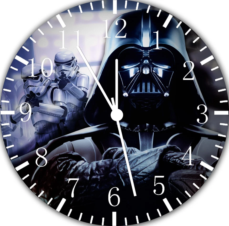 Star Wars Darth Vader Frameless Borderless Wall Clock For Gifts or Decor E448 - Image 1 of 1
