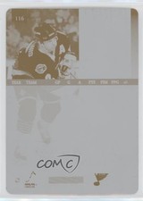 1997-98 Pinnacle Press Plate Cyan Back 1/1 Al MacInnis #116 HOF