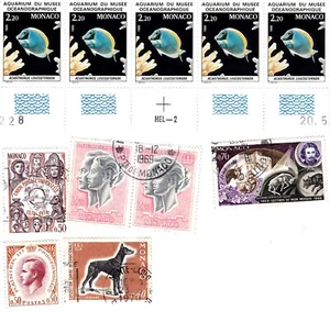 LOT 5 TIMBRES MONACO NEUFS  + 6 OBLITERES.  - Picture 1 of 1