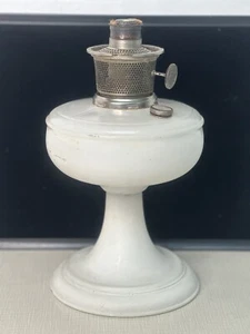 Vintage Aladdin Oil Lamp Number 11 White Painted Glass  - Picture 1 of 8