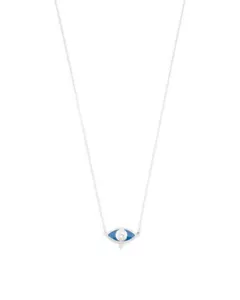 Collar JUDITH RIPKA Plata de Ley Esmalte Mal de Ojo - Imagen 1 de 2