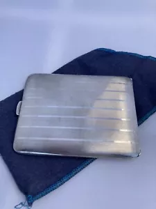ART DECO STERLING CIGARETTE CASE 113 GRAMS /4OZ - Picture 1 of 9