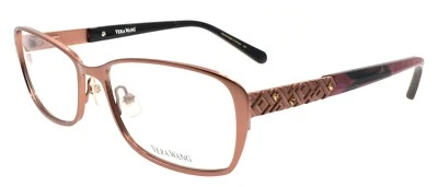 Vera Wang V341 BR女式眼镜框55-16-135棕色带水晶 — 第 1/3 张图片