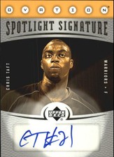 2006-07 Upper Deck Ovation Spotlight Signature Basketball Card #CT Chris Taft 