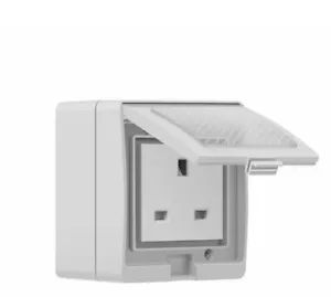 SONOFF S55 UK WIFI Smart Power Socket Outdoor Plug IP55 Waterproof App Control - Picture 1 of 8
