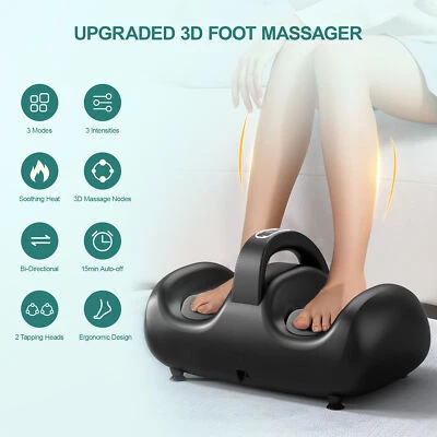 Foot Massager Machine with Heat Blood Circulation Plantar Fasciitis Vibration - Image 1 of 4