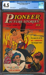 Pioneer Picture Stories #4 CGC 4.5 | Street & Smith 1942 | Nazi Segunda Guerra Mundial | 4 grados - Imagen 1 de 2