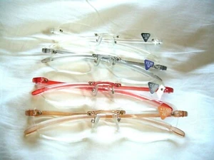 Gafas de lectura para mujer 1,5 ~ 3,0 ajuste más pequeño sin montura gafas de lectura para hombre R703 - Imagen 1 de 9