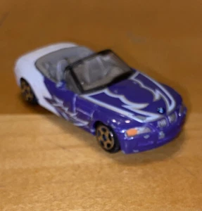 Vintage MotorMax #6001 BMW Z3 Convertible 1:64 Diecast Purple-White Original Old - Picture 1 of 7