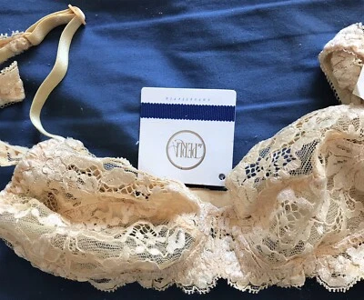 Bra La Perla Lace Womens Size 32 No UnderWire Made In Italy - Imagem 1 de 4