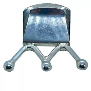 Juego de ensalada de plato de plata vintage modernista firmado E Dragsted Dinamarca soporte - Imagen 1 de 6