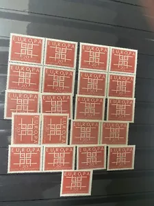 WESTDEUTSCHLAND # 868 MNH EUROPA 1963 21 Briefmarken S1 - Bild 1 von 2