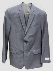 NWT Calvin Klein Boys Two Button Solid Gray Blazer Size 18R Modern Fit $99 - Picture 1 of 10