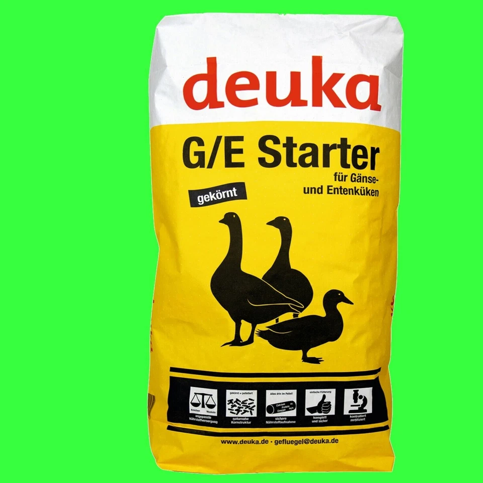 deuka Pelletiertes Starterfutter für Enten und Gänse - 25kg