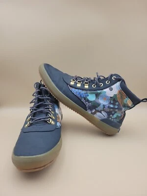 KEDS X Rifle Paper Co. Scout Womens Garden Party Boots Blue Canvas Ankle Sz 9.5 - Image 1 of 4