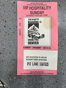Vintage 1990 Denver Grand Prix VIP Ticket/Pass - Bild 1 von 6