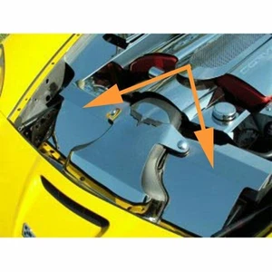 2008-2013 Corvette C6 LS3 Polished Stainless Radiator Cover - Foto 1 di 1