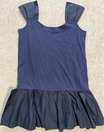 MIU MIU abito miumiu blu navy con volant taglia M dal Giappone