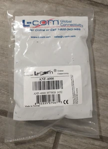 Conector recto L-Com coaxial N, conector con brida - Imagen 1 de 3