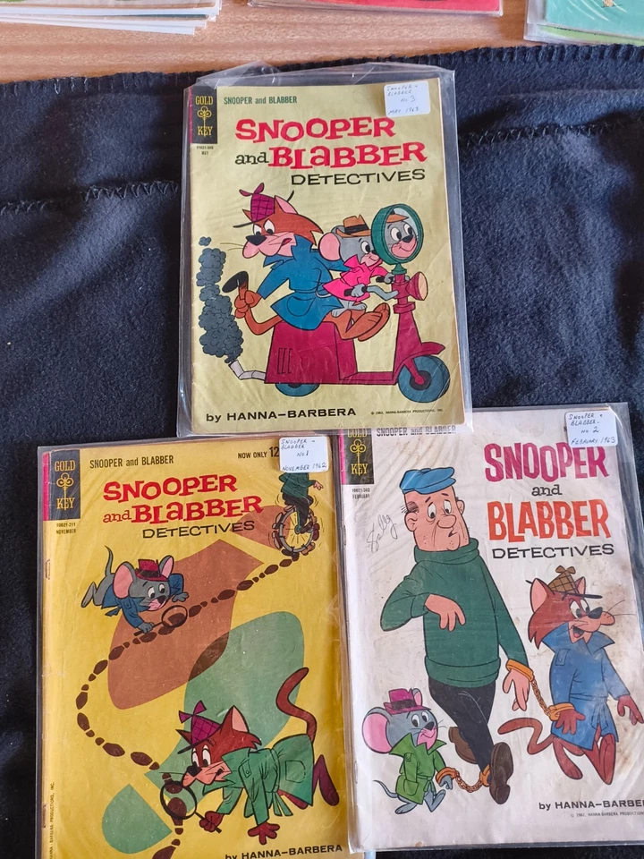 3 VINTAGE-- SNOOPER AND BLABBER DETECTIVES COMICS ---NO'S 1-3 - image 1 of 1