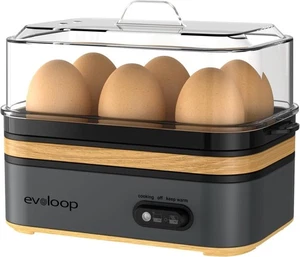 Eierschnellkocher elektrisch 6 Eier Kapazität, weich, mittel, hart gekocht, Pochierer, O - Bild 1 von 8