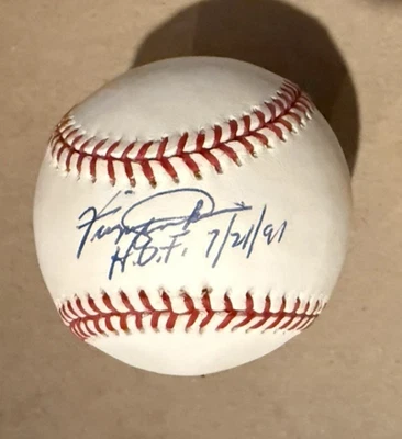 FERGIE JENKINS SIGNED AUTOGRAPHED OFFICIAL MLB BALL BASEBALL CUBS RANGERS JSA - Image 1 of 4